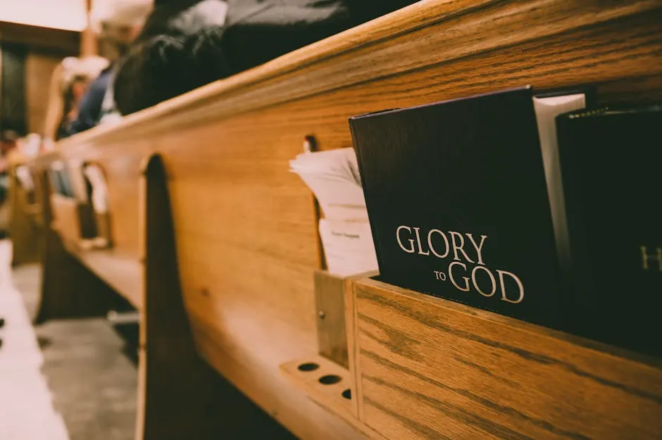 Choir during a Sunday service