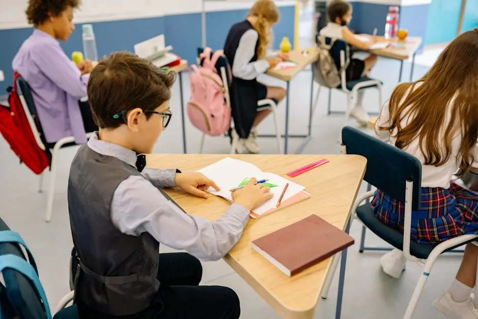 Upper school students in seminar discussion