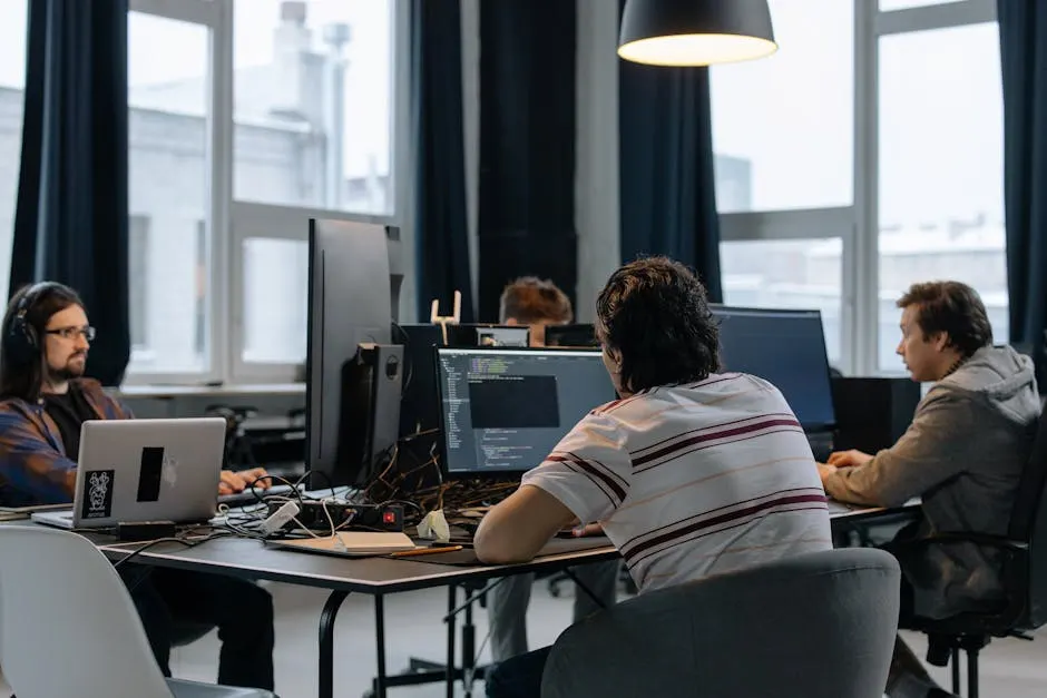Brightbyte engineering team collaborating